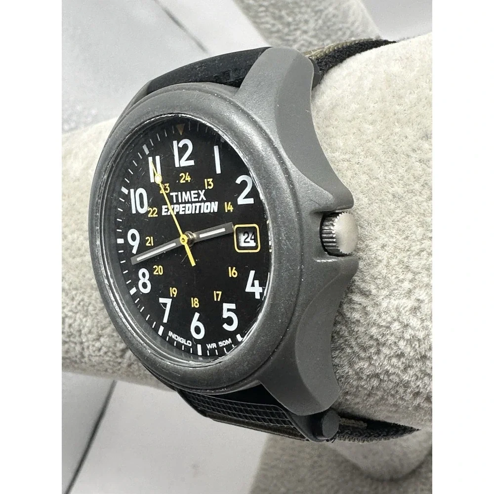 Timex 905 Mens Indiglo Expedition Watch New Battery V0‎ 2011 38MM 8